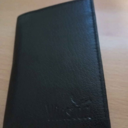 Winston men's wallet new, black with 9 compartments