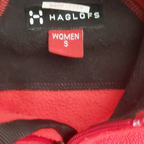 Haglofs fleece red like new, size S