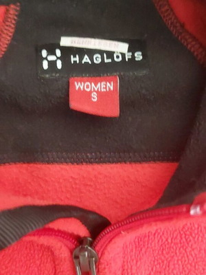 Haglofs fleece red like new, size S