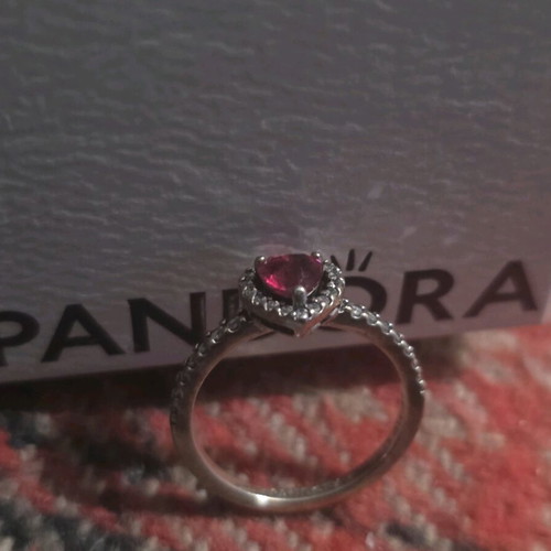 Pandora promise ring genuine new silver
