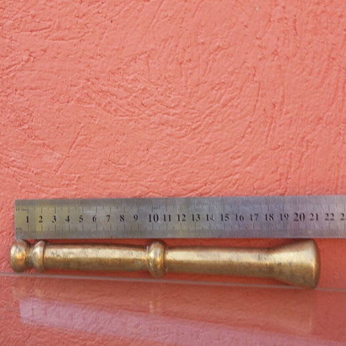 Brass pestles used, set of 2, 600 grams each