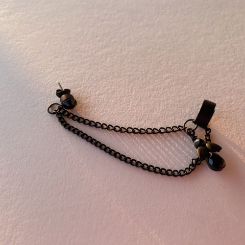 Earring new, black