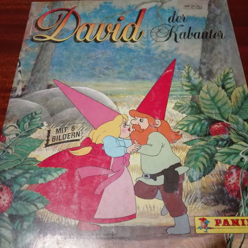 Panini David the Elf 1986 sticker album used