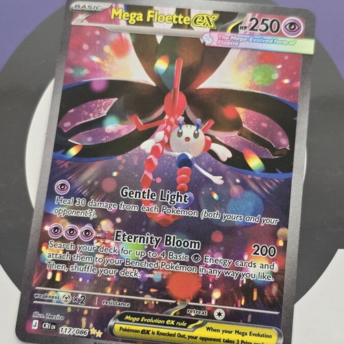 Mega Floette ex (CRI 117) Chaos Rising Pokemon TCG card like new