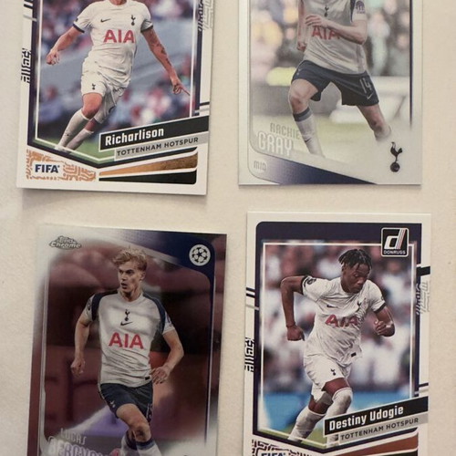 Tottenham Panini Donruss 2023/24 Topps Chrome cards like new