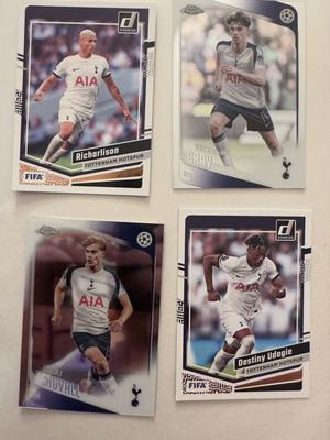 Tottenham Panini Donruss 2023/24 Topps Chrome cards like new