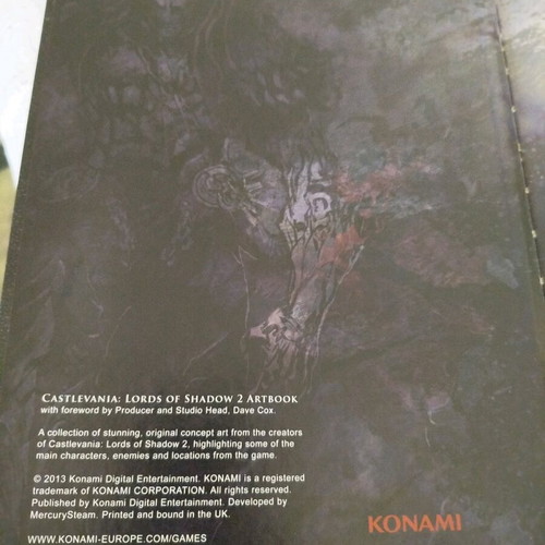 Castlevania: Lords of Shadow 2 Artbook like new