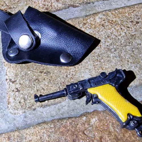 Mauser Mini metal keychain 80's new with holster