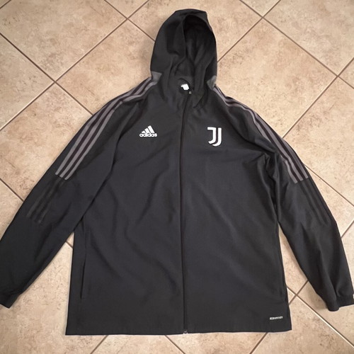 Juventus Adidas Aeroready windbreaker jacket XL, black and grey