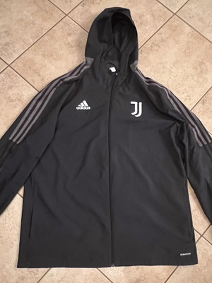 Juventus Adidas Aeroready windbreaker jacket XL, black and grey