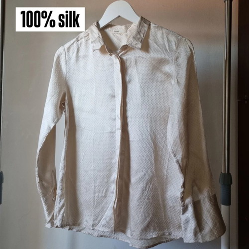 Levate Silk Shirt Danish Design, Size S/M, Like New