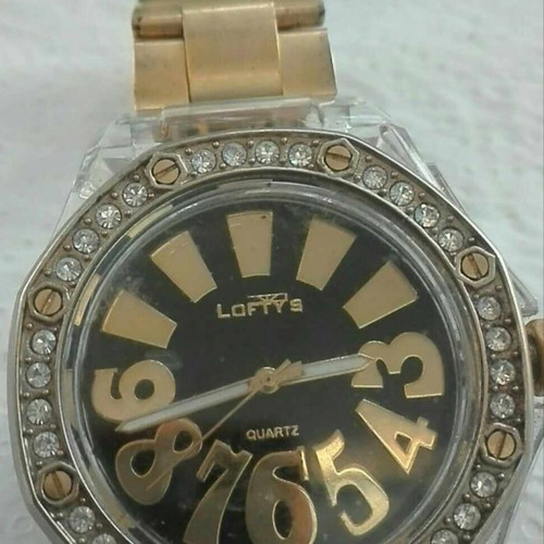 Women's watch used, quartz with crystals