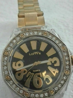 Women's watch used, quartz with crystals