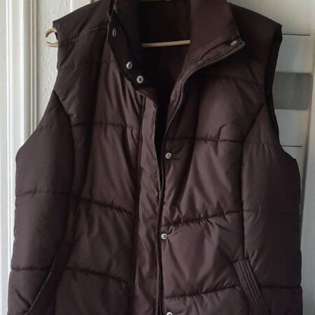 Giada women's brown sleeveless jacket XL48/50 like new