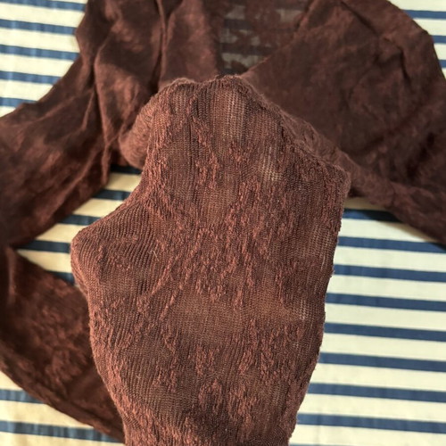 Marks & Spencer lace blouse new, size S 36 8, brown