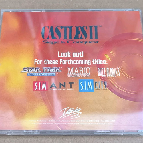 Castles II Siege & Conquest PC CD-ROM like new, Big Box