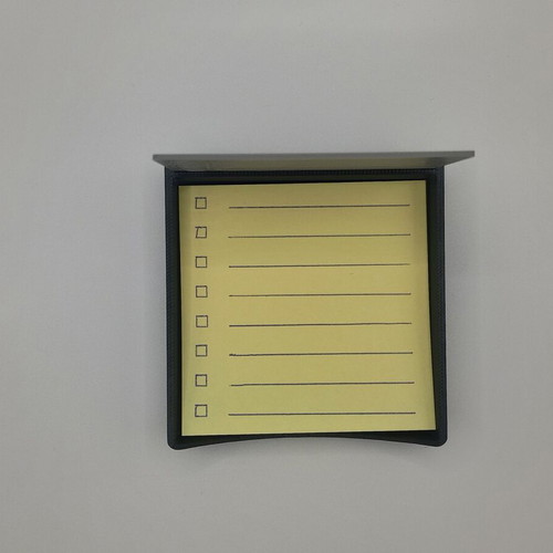 Post-it holder with stencil made to order