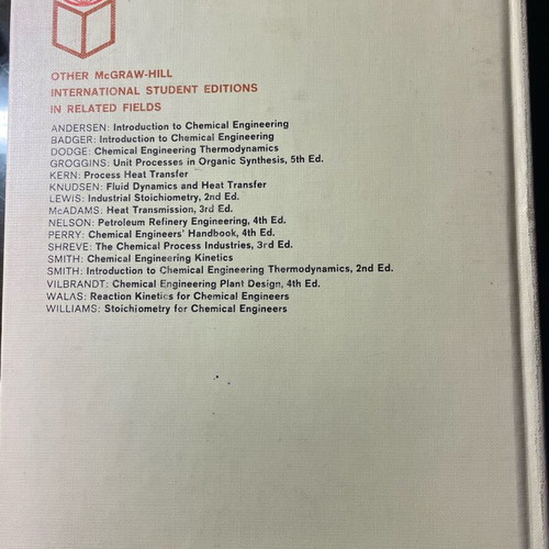 Unit Operations of Chemical Engineering like new