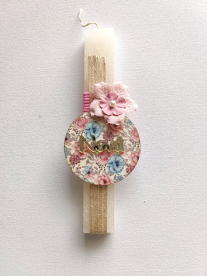 Handmade Easter candle for godmother new