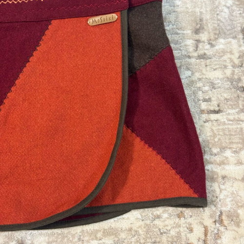 Vintage Moshiki wool patchwork skirt like new, size M