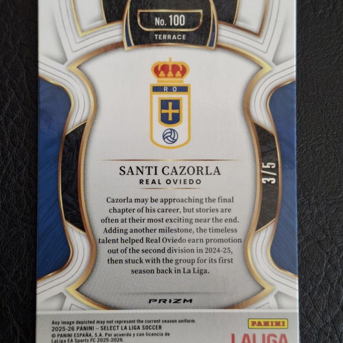 2025-26 Panini Select Santi Cazorla Green #100 Real Oviedo