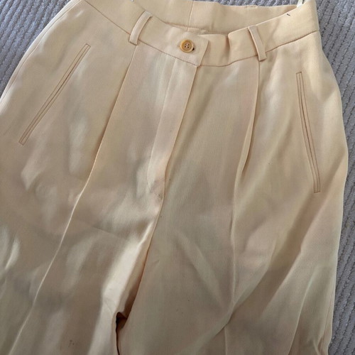 Laurel wool pants vintage (80s) used, yellow butter color