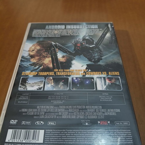 Android Insurrection DVD used, excellent condition