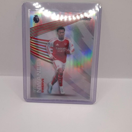 2025-26 Topps Finest EPL Ethan Nwaneri Swerve #SV-4 Arsenal card like new