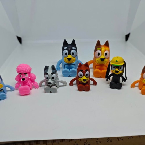 Bluey figures set of 7 like new