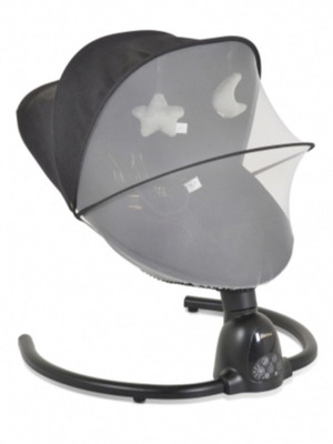 Baby bouncer with canopy and toys