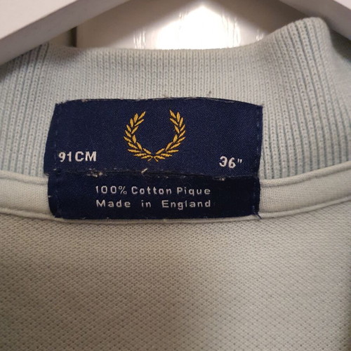 Fred Perry Polo Shirt like new, light blue, cotton, XS
