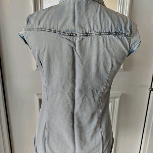 Bershka denim shirt almost new, blue, size S