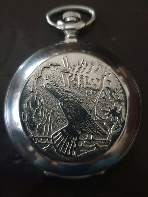 Ρολόι τσέπης Molnija vintage, άριστη κατάσταση, 1970-1979, ασήμι