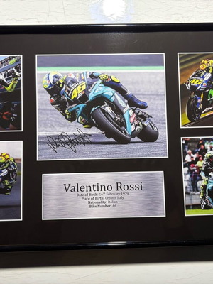 Αφίσα Valentino Rossi MotoGP με υπογραφή, καινούργια