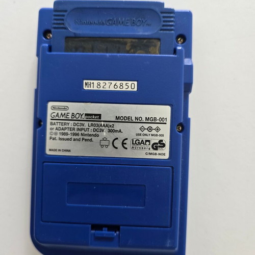 Game Boy Pocket μπλε μεταχειρισμένο με κουτί και εγχειρίδιο