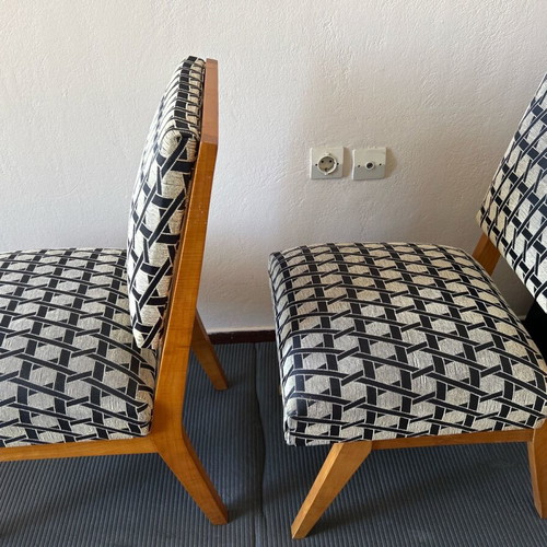 Vintage 1960 set of 2 wooden chairs like new