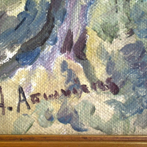 Pontikonisi Corfu oil painting used, Alexandros Asonitis
