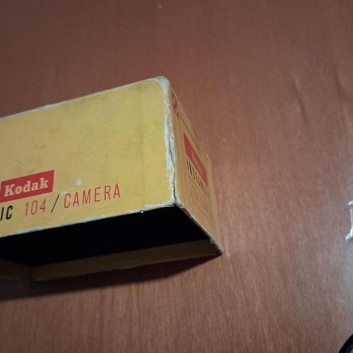 Kodak Instamatic 104 Camera Box used with wear and tear