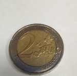 Two euro coin used