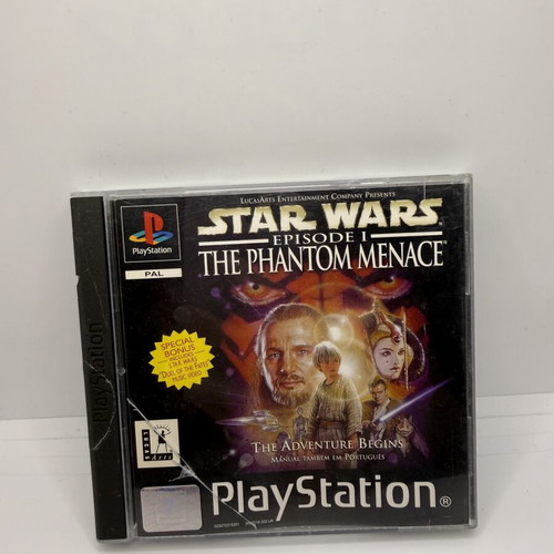 Star Wars The Phantom Menace PS1 game used