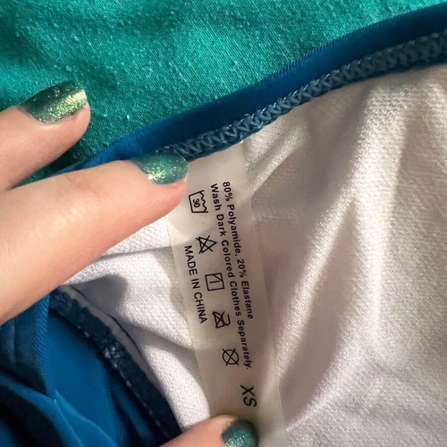 Shein dark blue swimsuit top XS new