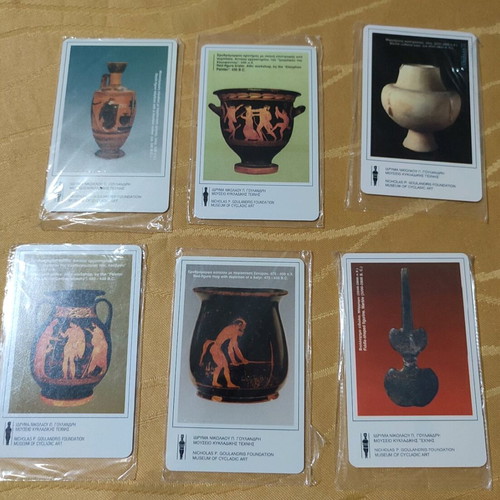 Greek phone cards pack of 6 new, sealed