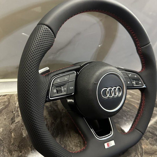 Audi steering wheel nappa leather with airbag for automatic cars after 2012 new