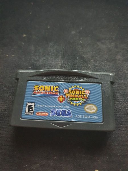  Sonic Advance + Sonic Pinball Party Gameboy Advance