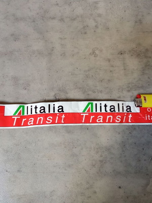 Ετικέτα βαλίτσας Alitalia αεροπορική συλλεκτική μεταχειρισμένη δεκαετίας 1990