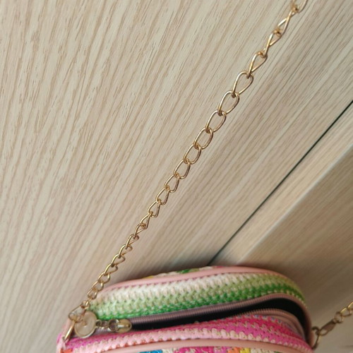Shoulder bag new with gold strap
