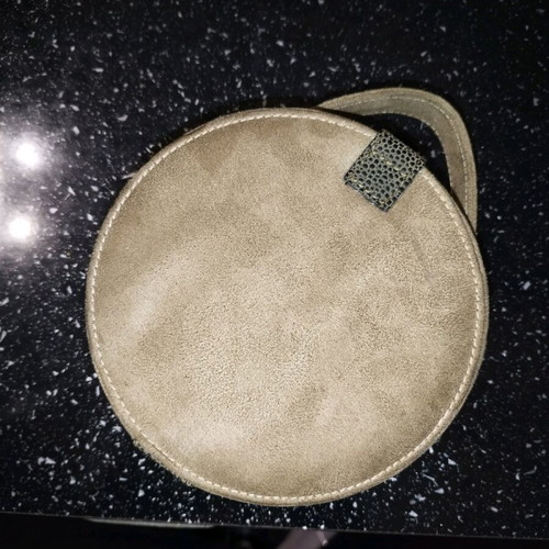 Velvet travel case for shoe care new