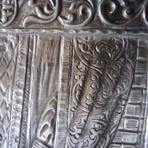 Silver icon of Saint Nicholas 950, like new, 28×22cm