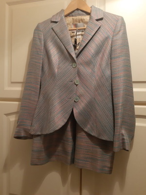 Missoni women's suit with jacket and skirt, multicolor knit