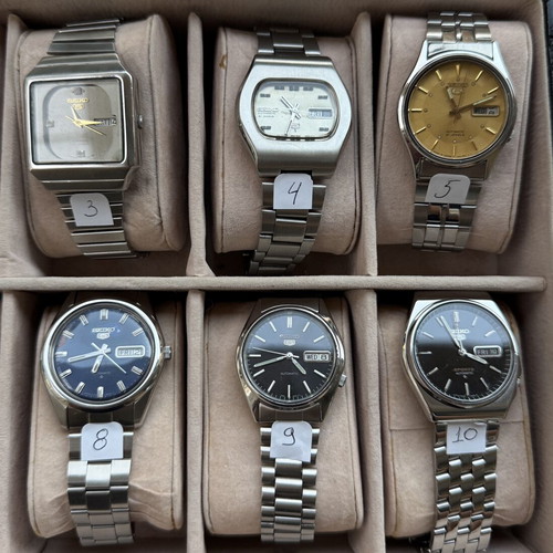 Seiko 5 watch collection like new, men's